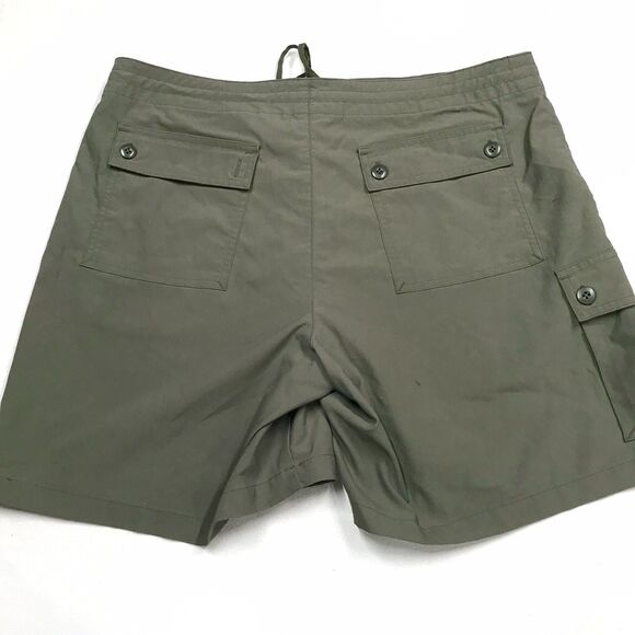PATAGONIA Inter-Continental Cargo Shorts Women 10 L Military Olive Green Nylon - Picture 6 of 15